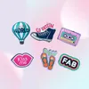 10pcs Fashion resin Acrylic Cartoon Shoe tape Charms for DIY decoration neckalce Bag key chain Jewelry Making accessories8751040