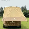 Палатки и укрытия Простая палатка для багажника автомобиля, солнцезащитный козырек, непромокаемая автомобильная задняя удлинительная палатка для самостоятельного вождения, барбекю, кемпинг, походная палатка Q231117