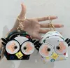 創造性PREYOPIA CAR KEYCHAIN COIN PRUSE OWL PENDANT CHARM JEWELRY KEYRING HOLDER PU LEATHER EARPHONE STORAGEミニコインウォレットデザイナーメタルキーチェーン