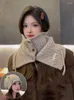 Lenços moda japão coreia lenço mágico inverno malha botões de lã xale chapéu mulheres gola alta estilo neckerchief múltiplas maneiras de usar