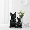 Decorative Objects Figurines Nordic French Bulldog Dog Statue Home Decoration Accessories Craft Resin Animal Ornament Figurine Living Room Sculpture 231115