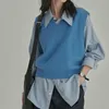 Chemisiers pour femmes Chemises à rayures vintage avec cravate Chemisier à manches longues surdimensionné Femmes Esthétique Design coréen