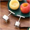 Fruit Vegetable Tools 304 Stainless Steel Apple Rice Mold Stewed Sugar Sydney Pear Core Pler Puncher Tra Sharp Lx5354 Drop Deliver Dhfap