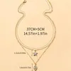 Anhänger Halsketten Mode Boho Gold Farbe Voller Kristall Fünfzackigen Stern Auge Choker Halskette Für Frauen Vintage Multilevel Kragen Schmuck