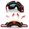 Outdoor Eyewear JSJM Ski Goggles Men Women Double Layer Anti Fog Big Glasses Winter Windproof Protection Snowboard 231115