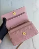 2023 Designer kvinnors färska mode multicolor messenger väska paige rosa / himmelblå / ljusgrön / gul bokstavskedja axelväska handväska