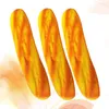 Decoração de festa 3 PCs Cupcake Decorating Bread Props Retângulo Artificial Faux Xmas Favors Playsets Child