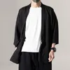 Abbigliamento etnico Camicie da uomo stile cinese Tang Suit Estate Casual Kimono Cardigan Camicia elegante da uomo Vintage Streetwear Top KK3570