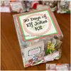 Decorações de Natal Kit Elf Kit 24 dias 30 dias de Magic Xmas Presente para Família Drop Drop Drop Home Garden Festive Party Supplies Dhmy1