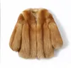 Frauen Pelz Faux 2023 Natürliche Echt Lange Mantel Warme Winter Jacke Luxus Pelzigen Mantel Herbst Lose große Große Größe 231114