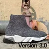 مصمم الجوارب عرضية أحذية عرضية منصة عداء أحذية رياضية Sock Shoe Master Emed Seeds Sepeds Booties Men Woman Shiny Knit Speed ​​2.0 1.0 Trainer