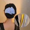 Hair Clips AMORCOME 1pc Soft Bun Maker Headband Colorful Cloth Pearl Hairpin For Women Circle Holder Accessories 2023