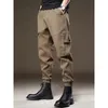 Men's Pants Khaki Cargo Men Korean Jeans High Quality Men's Trousers Streetwear Fashion Cotton Casual 2023 Design