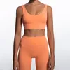 esplosioni europee e americane Lulu Stume da yoga originale da donna sottile di bellezza di bellezza di bellezza sport reggiseno ad alta vita pantaloni da yoga set E720#