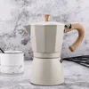Kaffekrukor aluminium italiensk moka espresso maker percolator spis övre potten 150 300 ml köksverktyg spovetop 230414