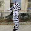 Performance zebra mascote trajes de alta qualidade personagem dos desenhos animados terno terno carnaval adultos tamanho halloween festa de natal carnaval vestido ternos