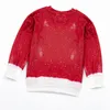Familjsmatchande kläder Zoobies Autumn and Winter Christmas Tree Character Mom I Bleached Top Drawn Long Sleeve Shirt 231115