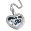 Hip Hop Large Size LOVE Heart Shape Custom Photo Pendant Necklace DIY Personalized Gift