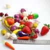 パーティーデコレーション10pcsミニシミュレーションフルーツ野菜子供のおもちゃを撮影するプロップ