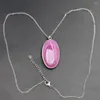 Kolye Kolyeleri Doğal Karışık Renk Agates Kolye Oniks Oval Seyirler Taş Reiki Charms DIY Mücevher Yapımı Küpe Aksesuarları