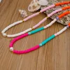 Chaînes Go2Boho Heishi Perles Choker Colliers Bijoux Coloré Mode Bohème Natif Polymère Argile Collier De Perles D'eau Douce Pour Les Femmes