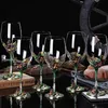 ワイングラスエナメルカラーアイリスリードフリークリスタルワイングラスセットクリエイティブゴブレット愛のウェディングギフトのためのウェディングワイングラスQ231115