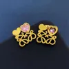 Luxusmarke Ohrringe Jewlery Designer für Frauen Perle Ohrring Hochzeitsfeier Ohrringe Valentinstag Geschenk