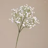 Fiori decorativi Bianco Babysbreath Ramo Artificiale Fai da te Piante finte Decorazione di nozze per la casa Flores Artificiales Corona