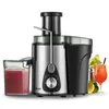Freeshipping 220V Rostfritt stål Juicers 2 Speed ​​Electric Juice Extractor Fruit Drinking Machine For Home ITNDC