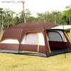 Tentes et abris Tente de Camping isure tente double couche à deux chambres et à un salon Camping en plein air étanche pour 5-8 personnes Q231117