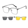 Sunglasses 2023 Elegant Optical Frames Clip-on Near Sighted Lens Available Nice Glasses