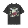 Hellstar University T-Shirt Rapper Trendy Hip-Hop Graffiti Impressão de mangas curtas T Camisetas unissex Tops Man T-shirts Vintage Summer Summer 228
