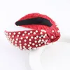 Hair Clips Headdress Fashion Wide Brim Leather Pearl Particle Hoop Ladies Temperament Ball Casual Accessories 908