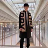 Scarves Wool Double Sided Large Letter Scarf For Men Women's Autumn Winter Neck Versatile And WarmChristmas Gifts