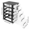 Storage Boxes Bins Shelf Desk Organizer Plastic Drawers Holder Jewelry Box Sundries Office 5 Type Desktop Tower Drawer 231114