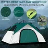 Tält och skyddsrum Anngrowy Camping Tent 2/4 Persons Instant Family Tent Up Tents för camping Waterproof Portab Handing Camp Lightweight Tent Q231115
