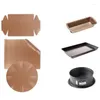 Bakeware Tools Oven Mat Non-stick Cake Pan Set Baking Paper Pastry Board Mats Rectangle Round Irregular Bread Bag Food Safe Liners For