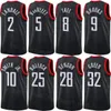 Gedrucktes Man Youth Basketball City Fred VanVleet Jersey 5 Dillon Brooks 9 Cam Whitmore 7 Tari Eason 17 Amen Thompson 1 JaeSean Tate 8 Reggie Bullock 25 Association