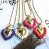 Pendant Necklaces 5Pcs Vintage Colorful Seed Beads Heart Necklace Girls Boho Women Ball Choker Jewelry For Party Wedding Gift