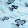 ウォールステッカー18pcs 3D黒と白の蝶のステッカーデカールホームデコレーションルーム装飾scvd889wall