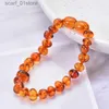 Ketting Mode Natuurlijke Amber Armband Met de hand geassembleerde echte Baltische Ambers Kinderziektes Armbanden Gecertificeerde sieraden Cadeau voor baby VolwassenenL231115