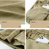 Men's Shorts Plus Size 29-38 Summer Men Loose Cotton Baggy Multi-pocket Knee Length Work Overall Military Cargo Trousers