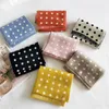 Scarves Wraps Autumn Winter Polka Dot Scarf For Baby Kids Knitted Scarves Girls Boys Shawls Children's Clothing Accessories Black Blue Pink 231115