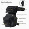 Sacos ao ar livre Tactical Leg Bag Durável Nylon Utility Tool Belt Pack Bolsa Ajustável Militar Eco Cintura Caça Multifuncional 231114