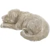 Trädgårdsdekorationer Pet Dog Memorial Gift Harts Stone Tombstone Statue utomhusfigur för