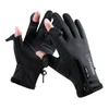 Gants de cyclisme Gants de pêche d'hiver gants de cyclisme à doigts complets imperméables au toucher thermique coupe-vent tactique motocycliste randonnée Ski Biker gant 231114