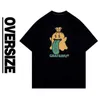 Hellstar University T-shirt Trendy Hip-Hop Rapper Graffiti Print Short Sleeves T Shirts Unisex Cotton Tops Man Vintage T-shirts Summer Loose 011