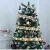 Juldekorationer Ribbon Fairy Light Decoration Tree Ornaments for Home 2023 Bows String Lights Navidad Natal Year 2024 Y231115