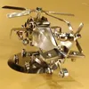 Dekoracyjne figurki ręcznie robione ze stali nierdzewnej metalowe rękodzieło samurai CAIC Z-10 Helikopter Wykwintny model samolot biurowy samolot biurowy