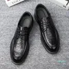 Chaussures d'affaires de mariage en cuir de vachette véritable pour hommes chaussures plates décontractées Oxford pour plate-forme pour hommes